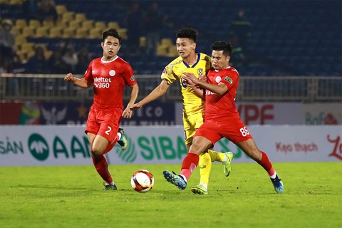 Vòng 2 V-League 2023-2024: Viettel và Thanh Hóa tìm chiến thắng đầu tiên - Ảnh 1. Các cầu thủ Viettel (phải) sẽ có chiến thắng đầu tay trước CLB Thanh Hóa? - Ảnh: VPF