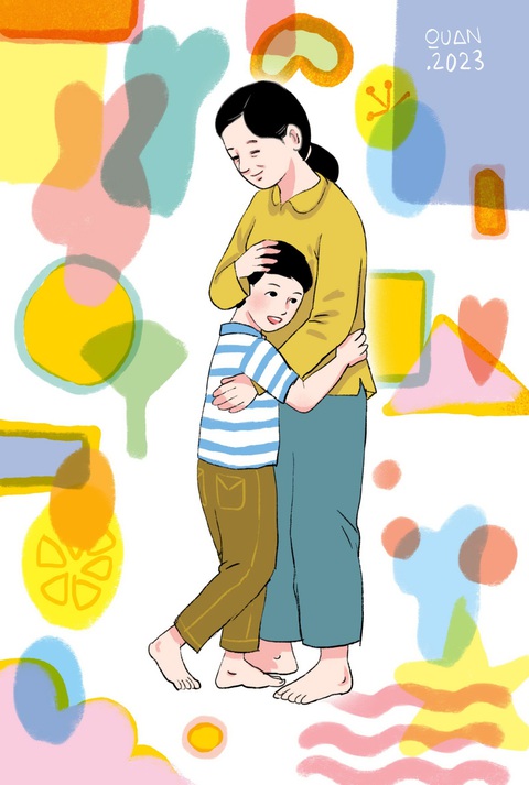Ngày mẫu thân nạn - Ảnh 1. Minh họa ĐẶNG HỒNG QUÂN