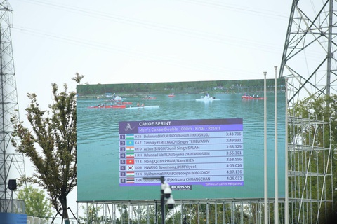 Asiad 19: Trung Quốc sắp cán mốc 150 HCV - Ảnh 2. Thành tích của hai vận động viên Việt Nam - Ảnh: ĐỨC KHUÊ