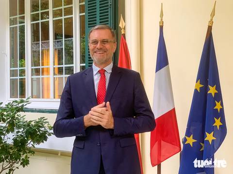 Tân Đại sứ Pháp tại Việt Nam Olivier Brochet - Ảnh: DUY LINH Tân Đại sứ Pháp tại Việt Nam Olivier Brochet - Ảnh: DUY LINH