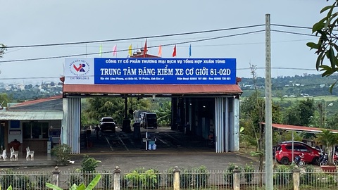 Bắt giám đốc trung tâm đăng kiểm ở Gia Lai - Ảnh 1. Trụ sở Trung tâm Đăng kiểm xe cơ giới 81-02D, nơi xảy ra vụ án nhận hối lộ và môi giới hối lộ - Ảnh: ĐÌNH CƯƠNG
