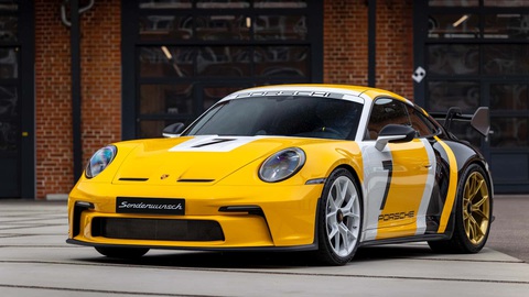 Với 100.000 USD khởi điểm và chờ trong... 8 năm, người dùng có thể chế tạo mẫu xe Porsche trong mơ - Ảnh 1. Một mẫu Porsche 911 GT3 được Sonderwunsch tùy biến đặc biệt lấy cảm hứng từ Le Mans theo ý người dùng - Ảnh: Porsche