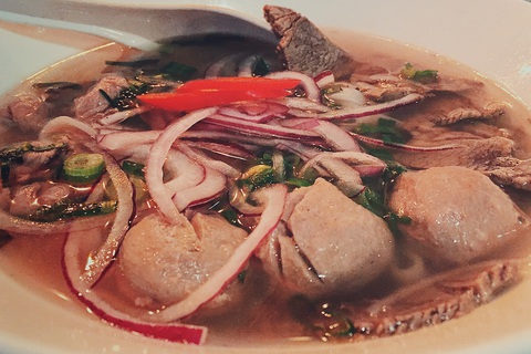 Tô phở Việt ở gần ga trung tâm Rotterdam, Hà Lan - Ảnh: NICK M. Tô phở Việt ở gần ga trung tâm Rotterdam, Hà Lan - Ảnh: NICK M.