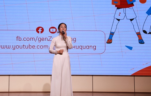 Những hình ảnh trong hành trình tới trận chung kết ‘Gen Z xứ Quảng’ - Ảnh 3. Ở vòng bán kết, các thí sinh thi hùng biện sẽ chọn chủ đề vào đầu buổi thi