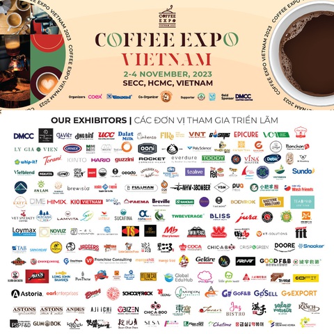 Coffee Expo 2023 quy tụ 250 thương hiệu cà phê, trà, bánh ngọt - Ảnh 2. Coffee Expo 2023 quy tụ 250 thương hiệu cà phê, trà, bánh ngọt - Ảnh 2.