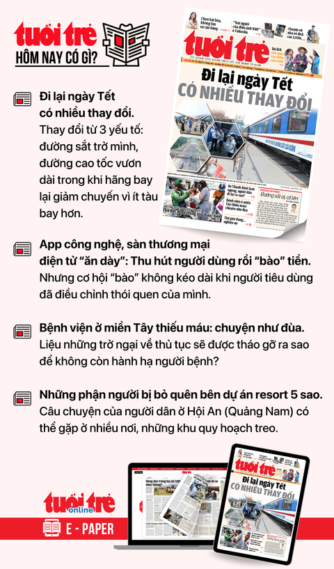 TIN TỨC SÁNG 31-10 - Ảnh 7. Tin tức chính trên Tuổi Trẻ nhật báo hôm nay 31-10. Để đọc Tuổi Trẻ báo in phiên bản E-paper, mời bạn đăng ký Tuổi Trẻ Sao TẠI ĐÂY