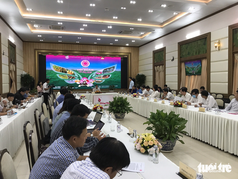 Ngày hội Hội quán đất sen hồng mở ra cơ hội cho 7.500 hội viên - Ảnh 1. Buổi họp báo trước sự kiện Ngày hội Hội quán đất sen hồng - Ảnh: ĐẶNG TUYẾT