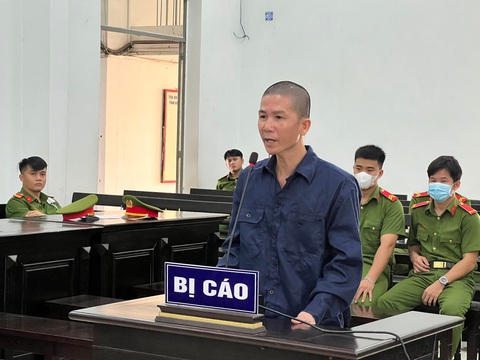 Thủ phạm giết người vợ và 2 người can ngăn ở Khánh Hòa bị tuyên án tử - Ảnh 1. Bị cáo Phan Danh Hưng trong vụ giết vợ và hai người can ngăn ở huyện Diên Khánh, Khánh Hòa bị tuyên án tử - Ảnh: THANH CHƯƠNG