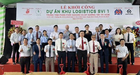 Saigon Co.op đầu tư kho hiện đại theo tiêu chuẩn 'xanh' - Ảnh 4. Khu Logistics SVI 1 (kho Saigon Co.op hướng tây - Khu công nghiệp Lê Minh Xuân 3) được khởi công ngày 3-10, dự kiến phục vụ hơn 500 siêu thị, cửa hàng tại khu vực phía tây TP.HCM và một số khu vực, tỉnh thành miền Tây - Ảnh: NAM PHƯƠNG