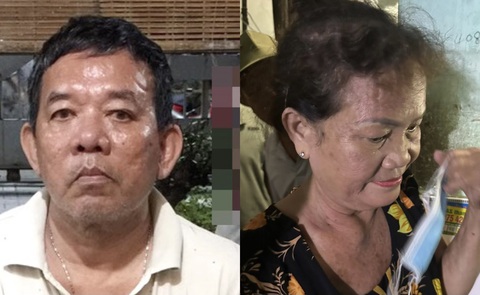 Bắt vợ chồng bán vé số là bị can trốn truy nã suốt 24 năm - Ảnh 1. Vợ chồng bị bắt sau 24 năm trốn truy nã - Ảnh: Công an cung cấp