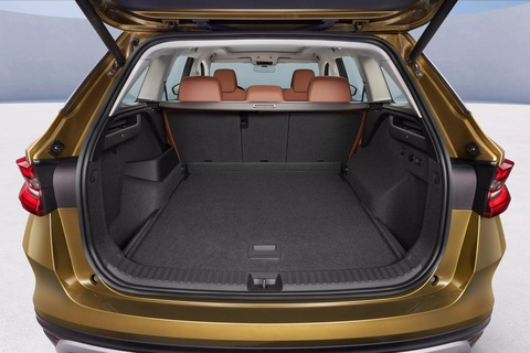 Skoda Kodiaq 2024 chào sân: Nội thất, công nghệ mới trong lớp áo cũ - Ảnh 3. Không gian để đồ phía sau rất rộng rãi trên Skoda Kodiaq 2024 - Ảnh: Skoda