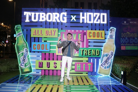 Tuborg tài trợ cuộc thi âm nhạc Hozo Inspired Talents - Cảm hứng Hò dô - Ảnh 2. Không gian check-in đầy màu sắc