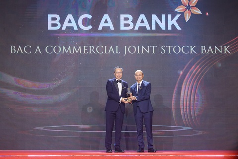 Bac A Bank giành giải ‘Doanh nghiệp xuất sắc châu á 2023’ - Ảnh 1. Bac A Bank giành giải ‘Doanh nghiệp xuất sắc châu á 2023’ - Ảnh 1.