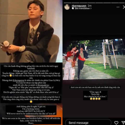 Rocker Nguyễn gọi anti fan là bầy cừu, tiểu nhược khi bị chê diễn dở - Ảnh 2. Nam diễn viên không ngần ngại "combat" anti-fan bằng những lời lẽ gay gắt