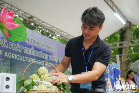 Nhiều sản vật, đặc sản địa phương được các doanh nghiệp mang đến giới thiệu cho người dân, du khách trong Ngày Tây Ninh tại Hà Nội - Ảnh: NGUYỄN HIỀN Nhiều sản vật, đặc sản địa phương được các doanh nghiệp mang đến giới thiệu cho người dân, du khách trong Ngày Tây Ninh tại Hà Nội - Ảnh: NGUYỄN HIỀN