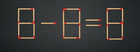 Thử tài IQ: Di chuyển một que diêm để 8+3-4=0 thành phép tính đúng - Ảnh 4.