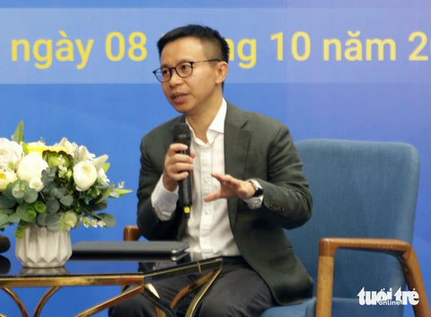Ông Trần Mạnh Hùng chia sẻ trong chương trình - Ảnh: HỒ LAM Ông Trần Mạnh Hùng - giám đốc quốc gia Công ty Luật quốc tế BMVN, Liên minh Baker McKenzie - chia sẻ trong chương trình - Ảnh: HỒ LAM