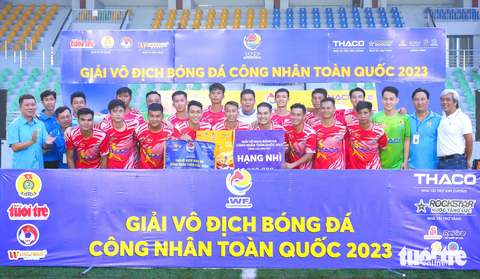 Công đoàn Dầu khí Việt Nam vô địch Giải bóng đá công nhân toàn quốc khu vực TP.HCM - Ảnh 10. Đội công đoàn TP.HCM 1 giành vị trí thứ hai vòng loại Giải vô địch bóng đá công nhân toàn quốc 2023 khu vực TP.HCM - Ảnh: HỮU HẠNH