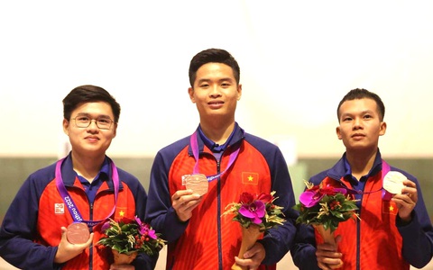 Thể thao Việt Nam bị các nước Đông Nam Á bỏ xa tại Asiad 19 - Ảnh 3. Bắn súng là một trong ba môn mang về HCV cho thể thao Việt Nam tại Asiad 19 - Ảnh: QUÝ LƯỢNG