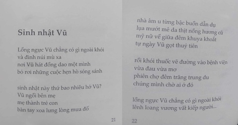 Một bài thơ Lữ Mai viết tặng Nguyễn Anh Vũ - Ảnh: LỮ MAI Một bài thơ Lữ Mai viết tặng Nguyễn Anh Vũ - Ảnh: LỮ MAI cung cấp