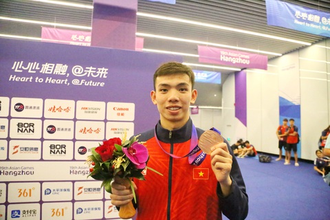 Việt Nam làm được gì ở Asiad 19? - Ảnh 3. Huy Hoàng dù giành hai huy chương đồng nhưng thành tích vẫn chưa bằng Asiad 18 - Ảnh: HUY ĐĂNG
