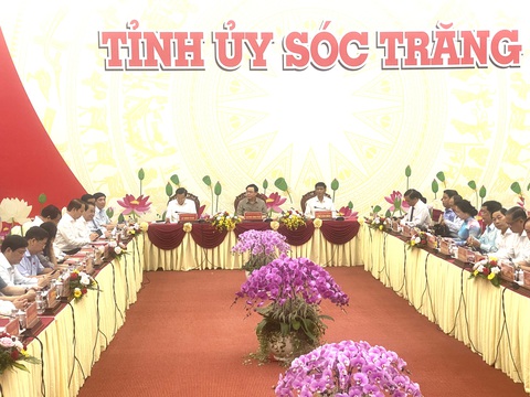Chủ tịch Quốc hội Vương Đình Huệ dự hội nghị công bố quy hoạch tỉnh Sóc Trăng - Ảnh 1. Quang cảnh Hội nghị công bố quy hoạch tỉnh Sóc Trăng - Ảnh: KHẮC TÂM
