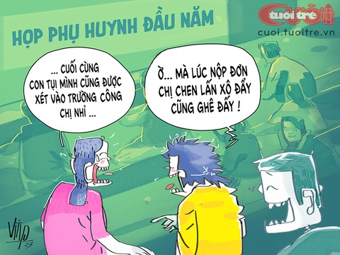 Sự nghiệp trồng người và trồng nhà ở Hà Nội - Ảnh 1. Sự nghiệp trồng người và 'trồng nhà' ở một phường đông dân - Tranh: Viiip