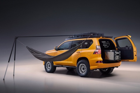 Dàn SUV Lexus khuấy đảo triển lãm xe độ SEMA 2023 - Ảnh 9. Dàn trang bị được thay mới không nhiều với mâm và lốp off-road như bản GX Overtrail+ phía trên, tấm bảo vệ gầm và thềm cửa mới - Ảnh: Lexus