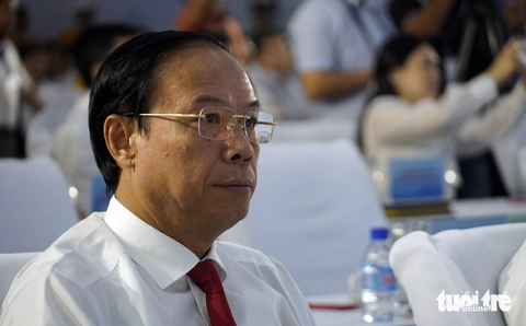 Nhiều dự án lớn, đầu tiên của Việt Nam tại Bà Rịa - Vũng Tàu hoạt động - Ảnh 8. Ông Nguyễn Văn Thọ dự lễ khánh thành kho cảng LNG đầu tiên của Việt Nam - Ảnh: ĐÔNG HÀ