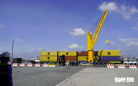 Một góc cảng cạn đầu tiên của tỉnh Bà Rịa - Vũng Tàu - Ảnh: ĐÔNG HÀ