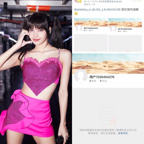 Tài khoản weibo bay màu, Lisa chính thức bị cấm cửa ở Trung Quốc? - Ảnh 1. Tài khoản Weibo của Lisa bị xóa bất ngờ