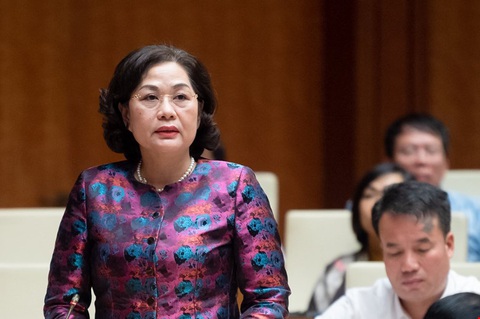 Thống đốc: Dư nợ tín dụng trên GDP của Việt Nam trong số các nước cao nhất thế giới - Ảnh 1. Thống đốc Ngân hàng Nhà nước Nguyễn Thị Hồng - Ảnh: Quochoi.vn