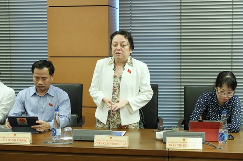 Đại biểu Quốc hội đề xuất bổ sung trừ điểm bằng lái, xem xét cấm tuyệt đối nồng độ cồn - Ảnh 3. Đại biểu Phạm Khánh Phong Lan - Ảnh: GIA HÂN