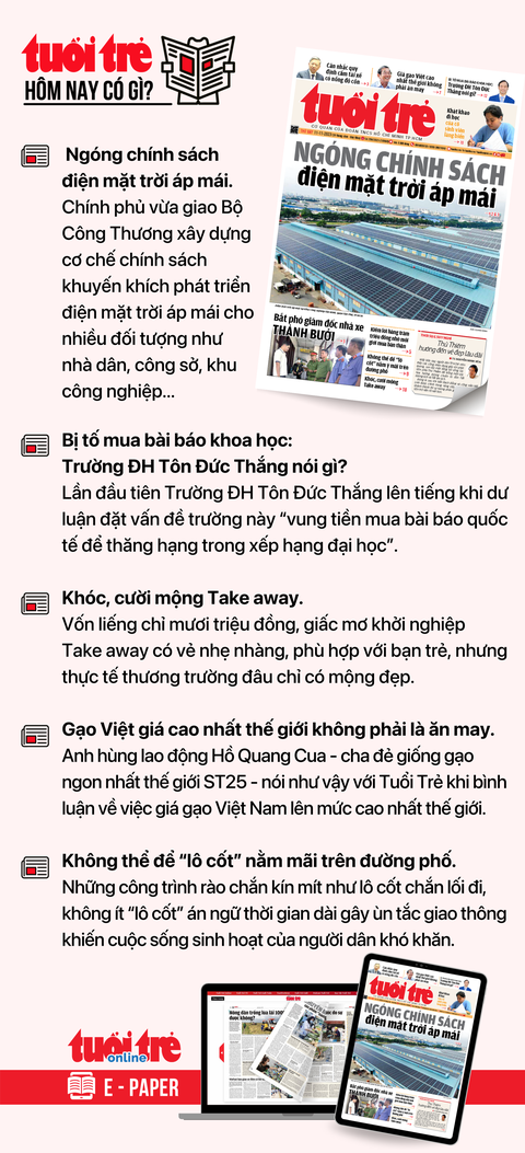 Tin tức chính trên Tuổi Trẻ nhật báo hôm nay 11-11. Để đọc Tuổi Trẻ báo in phiên bản E-paper, mời bạn đăng ký Tuổi Trẻ Sao TẠI ĐÂY Tin tức chính trên Tuổi Trẻ nhật báo hôm nay 11-11. Để đọc Tuổi Trẻ báo in phiên bản E-paper, mời bạn đăng ký Tuổi Trẻ Sao TẠI ĐÂY
