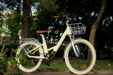Xe đạp trợ lực ADO A28: Giải pháp di chuyển đột phá đến từ tương lai - Ảnh 6. Chiếc ADO A28 màu sắc tươi tắn, năng động giúp mang lại cảm hứng đạp xe bất tận - Ảnh: ADO E-bike