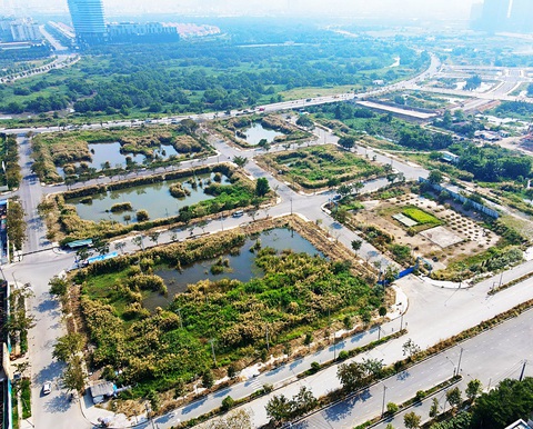 Tăng chế tài để ngăn bỏ cọc? - Ảnh 2. Bốn lô đất Thủ Thiêm (TP.HCM), thu về 37.346 tỉ đồng, hơn 7 lần giá khởi điểm. Tuy nhiên đến nay bốn công ty trúng đấu giá đã bỏ cọc - Ảnh: T.T.D.
