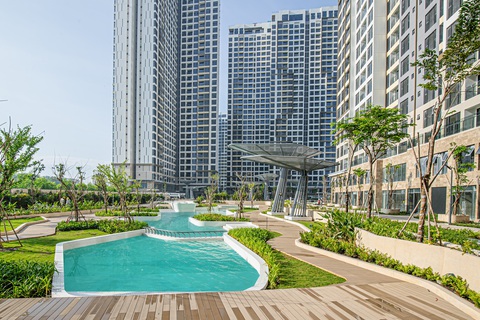 Diện mạo của khu compound cao cấp ở khu Đông TP.HCM - Ảnh 1. Chỉ cư dân mới có thể sử dụng tiện ích nội khu nhờ thiết kế compound cao cấp (khép kín), cùng loạt tiện ích ngoại khu chỉ cách vài bước chân