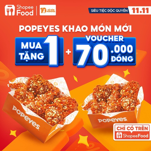 ‘11.11 Siêu Tiệc Độc Quyền’ chính thức cập bến ShopeeFood với loạt ưu đãi hấp dẫn - Ảnh 2. ‘11.11 Siêu Tiệc Độc Quyền’ chính thức cập bến ShopeeFood với loạt ưu đãi hấp dẫn - Ảnh 2.