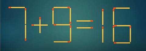 Thử tài IQ: Di chuyển một que diêm để 1-2=5-4 thành phép tính đúng - Ảnh 1.