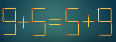 Thử tài IQ: Di chuyển một que diêm để 9+6=5+3 thành phép tính đúng - Ảnh 1.
