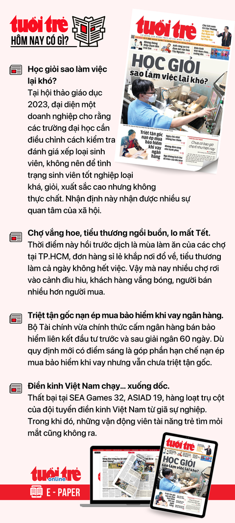 Tin tức sáng 12-11: TP.HCM hạn chế xe đi lại nhiều đường ở quận 1 - Ảnh 4. Tin tức chính trên Tuổi Trẻ nhật báo hôm nay 12-11. Để đọc Tuổi Trẻ báo in phiên bản E-paper, mời bạn đăng ký Tuổi Trẻ Sao TẠI ĐÂY