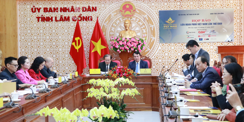 Phim Đất rừng phương nam tranh Bông sen vàng tại Liên hoan phim - Ảnh 2. Bộ Văn hóa, Thể thao và Du lịch phối hợp với UBND tỉnh Lâm Đồng tổ chức họp báo Liên hoan Phim Việt Nam lần thứ 23 tại thành phố Đà Lạt - Ảnh: M.V.