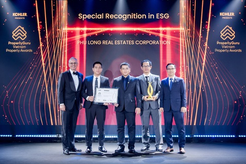 Phú Long đạt 5 giải thưởng tại Propertyguru Vietnam Property Awards 2023 - Ảnh 3. Phú Long được vinh danh Chứng nhận đặc biệt về Chứng nhận đặc biệt về Môi trường - Xã hội - Quản trị doanh nghiệp
