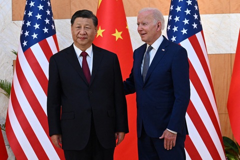 Tổng thống Mỹ Joe Biden gặp Chủ tịch Trung Quốc Tập Cận Bình tại Indonesia vào tháng 11-2022 - Ảnh: AFP Tổng thống Mỹ Joe Biden gặp Chủ tịch Trung Quốc Tập Cận Bình tại Indonesia vào tháng 11-2022 - Ảnh: AFP