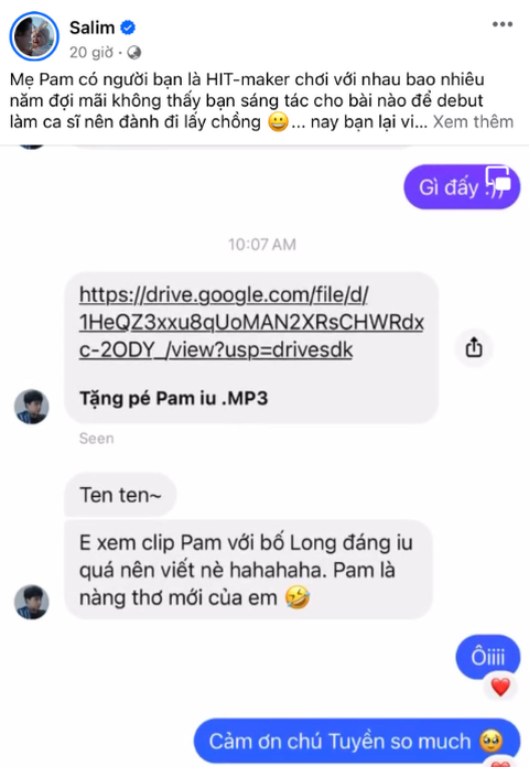 Hit-maker Hứa Kim Tuyền sáng tác riêng tặng con gái Salim - Ảnh 2. Hit-maker Hứa Kim Tuyền sáng tác riêng tặng con gái Salim - Ảnh 2.