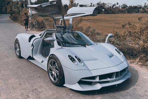 Nhóm bạn trẻ Quảng Ninh biến xe đồng nát thành Pagani Huayra - cả Việt Nam chỉ có một chiếc - Ảnh 1. Nhóm bạn trẻ Quảng Ninh biến xe đồng nát thành Pagani Huayra - cả Việt Nam chỉ có một chiếc - Ảnh 1.