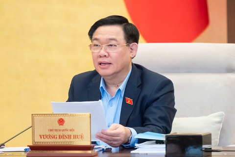 Đề xuất mới thu phí số hiệu mạng tại Việt Nam: Băn khoăn thu hộ hay thu nộp ngân sách? - Ảnh 1. Chủ tịch Quốc hội Vương Đình Huệ - Ảnh: GIA HÂN