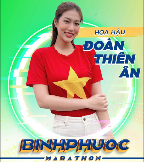 Hoa hậu Đoàn Thiên Ân làm đại sứ Giải Bình Phước Marathon 2023 - Ảnh 4. Hoa hậu Hòa bình Việt Nam 2022 Đoàn Thiên Ân - Ảnh: BTC