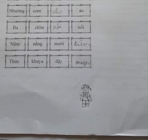 Ảnh vui 15-11: Khi con gái tự luyện 'điền vào' - Ảnh 1. Ít ra cô bé còn viết đúng chính tả!
