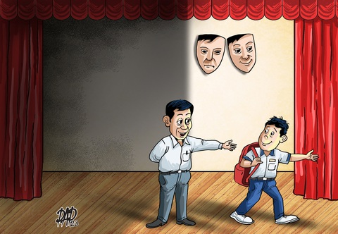 Kịch bản của thầy Thân Ái - Ảnh 1. Kịch bản của thầy Thân Ái - Ảnh 1.